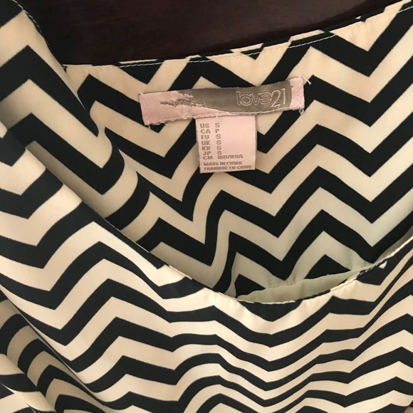 Lined Chevron Empire Waist Dress - Picture 2 of 3